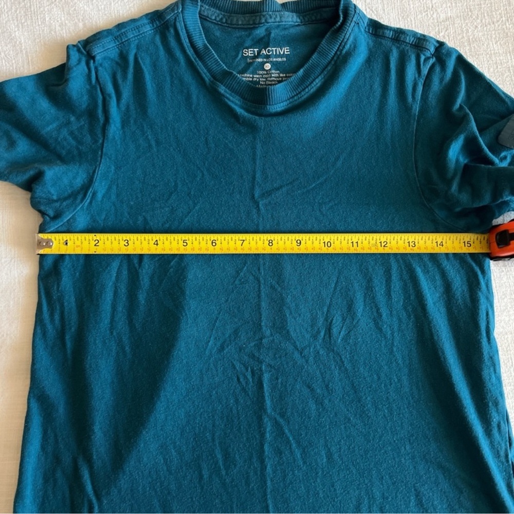 Set Active 100% Cotton Basic Classic Blue Short S… - image 4